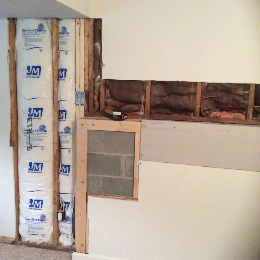 Wall insulation replacement during Contents Cleaning & Restoration in Candler-McAfee
